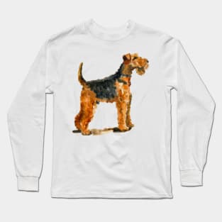 Watercolor Airedale Terrier - Dog Lovers Long Sleeve T-Shirt